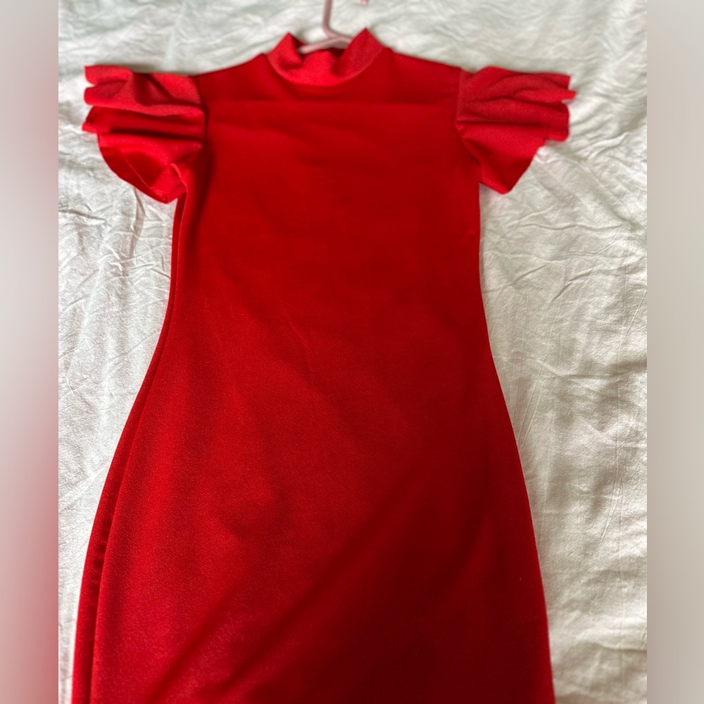 Boohoo red dress . Unused !